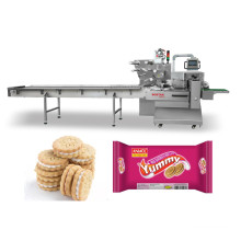 Automatic Flow Biscuit Cookie Snack Food Packing Machine
